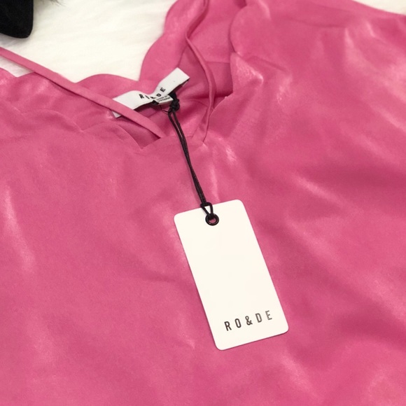 RO & DE Pink Scallion Tank Top (M) - Picture 6 of 7